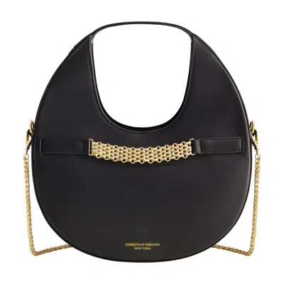 Christian Siriano New York Modern Moon Hobo In Black