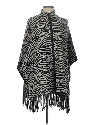 Pre-owned Christian Siriano New York Poncho In Black