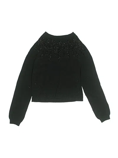 Pre-owned Christian Siriano New York Kids' Pullover Sweater In Black