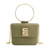 Christian Siriano New York Ring Handle Mini Flap Crossbody In Green