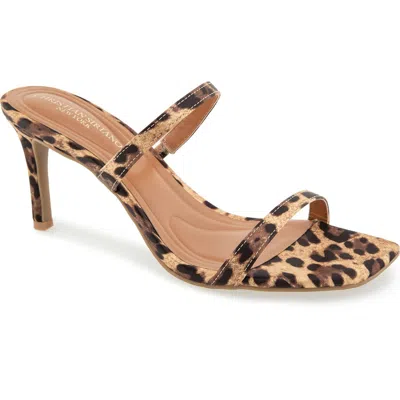 Christian Siriano New York Salin Sandal In Animal Print