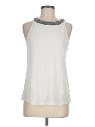 Pre-owned Christian Siriano New York Sleeveless Blouse In Silver