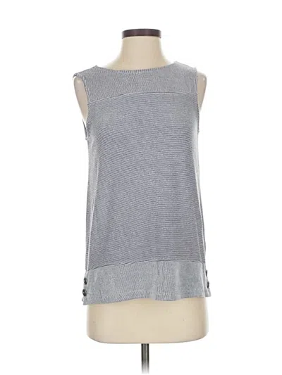 Pre-owned Christian Siriano New York Sleeveless Top Gray Boatneck Tops
