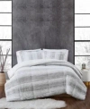 Christian Siriano New York Snow Leopard Comforter Set Collection Bedding In Gray