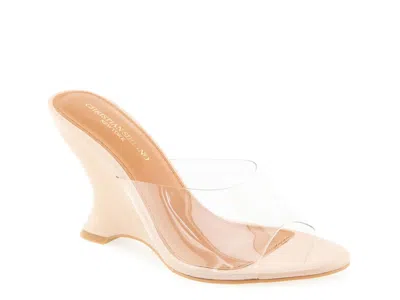 Christian Siriano New York Tabby Wedge Sandal In White