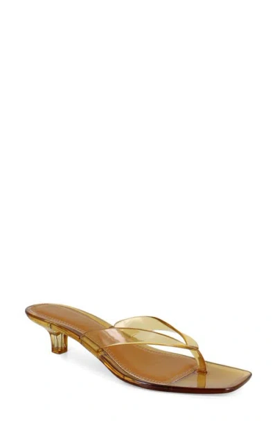 Christian Siriano New York Yash Kitten Heel Sandal In Brown