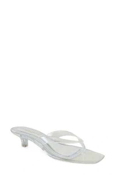 Christian Siriano New York Yash Kitten Heel Sandal In White