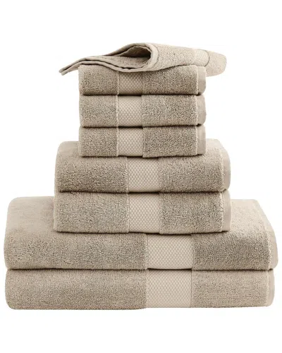 Christian Siriano Ny¨ Plush Turkish Cotton 8pc Towel Set In Brown