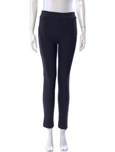 Pre-owned Christian Siriano Nylon Straight Leg Pants In Blue