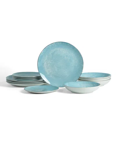 Christian Siriano Onyx 12-pc. Dinnerware Set, Service For 4 In Multi