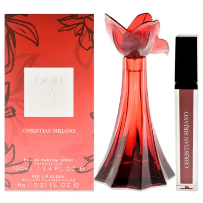 Christian Siriano Ooh La Rouge By  For Women - 2 Pc Gift Set 3.4 oz Edp Spray, 0.21oz Red Lip Gloss