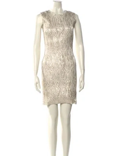 Pre-owned Christian Siriano Patterned Mini Dress