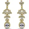 Christian Siriano Pear Cubic Zirconia Drop Earrings In Gold