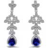 Christian Siriano Pear Cubic Zirconia Drop Earrings In Multi