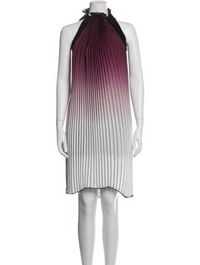 Pre-owned Christian Siriano Printed Mini Dress W/ Tags In Multicolor