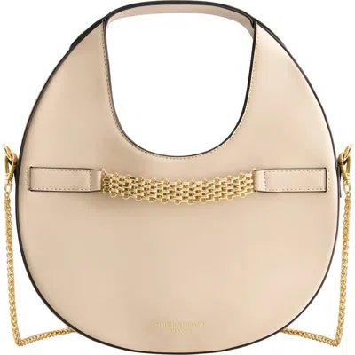 Christian Siriano Round Chain Strap Bag In Gold