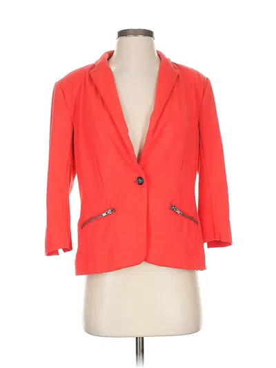 Pre-owned Christian Siriano Runway Style Blazer Jacket In Orange