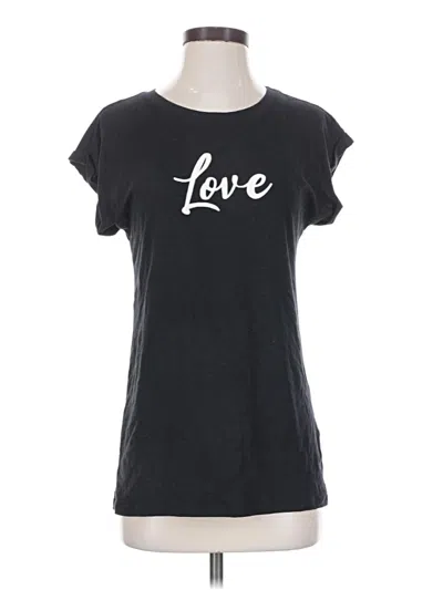 Pre-owned Christian Siriano Short Sleeve T-shirt In Black
