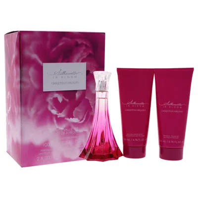 Christian Siriano Silhouette In Bloom By  For Women - 3 Pc Gift Set 3.4oz Edp Spray, 6.7oz Perfumed B