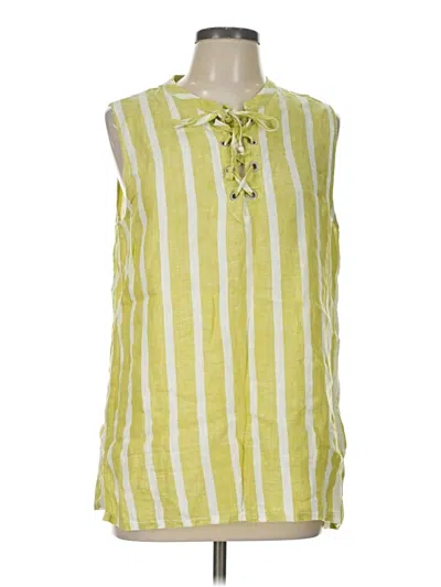 Pre-owned Christian Siriano Sleeveless Blouse In Yellow