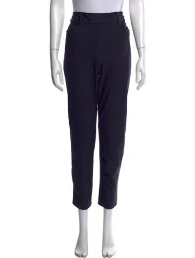 Pre-owned Christian Siriano Straight Leg Pants In Blue