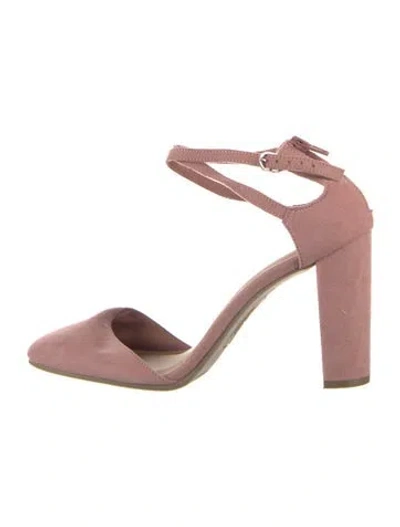 Pre-owned Christian Siriano Suede Pumps In Pink