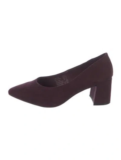 Pre-owned Christian Siriano Suede Pumps In Purple