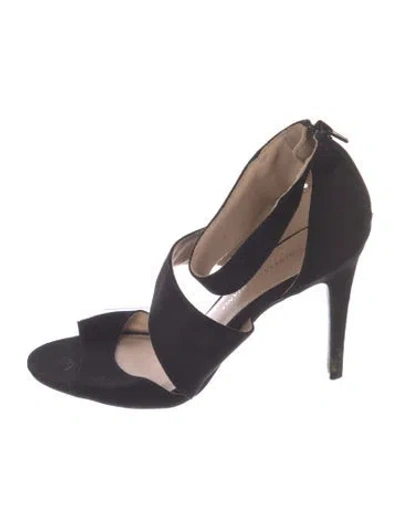 Pre-owned Christian Siriano Suede Sandals In Blue