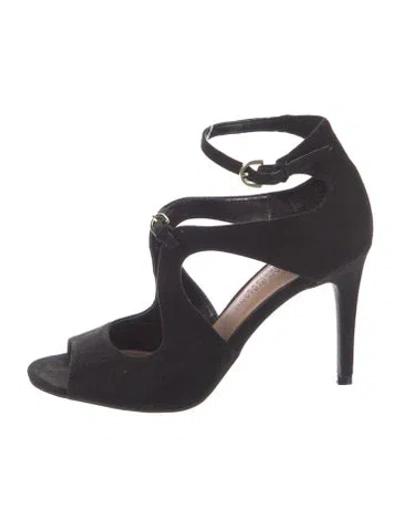 Pre-owned Christian Siriano Suede Sandals In Blue