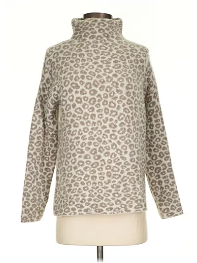 Pre-owned Christian Siriano Turtleneck Sweater In Tan