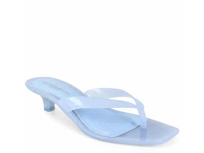 Christian Siriano Yash Kitten Heel Sandal In Blue