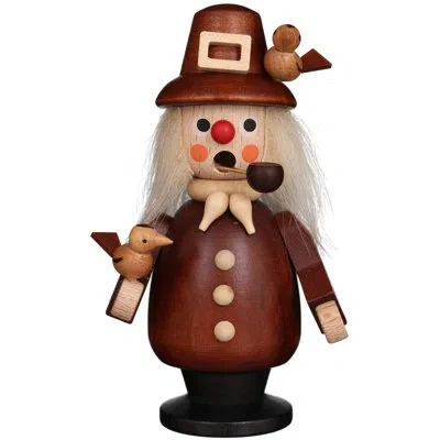 Christian Ulbricht Natural Wood Birdwatcher Incense Burner In Brown