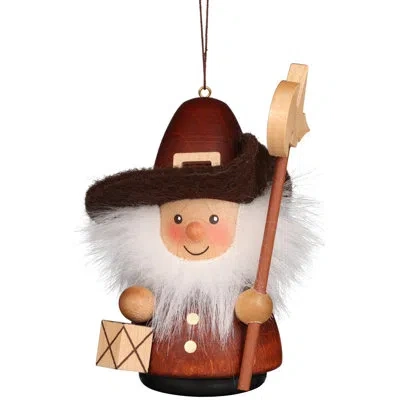 Christian Ulbricht Night Watchman Hanging Figurine Ornament In Brown,white