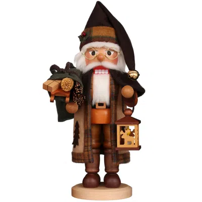 Christian Ulbricht Nutcracker - Natural Woodsy Santa With Lantern
