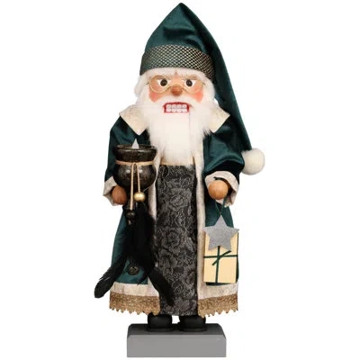 Christian Ulbricht Premium Nutcracker - Magic Light Santa In Black;white;green