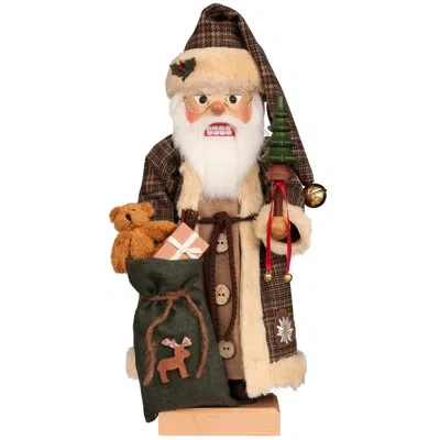 Christian Ulbricht Premium Nutcracker - Santa Claus In Brown Checkered Coat