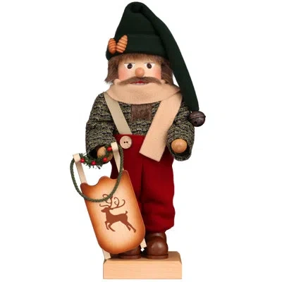 Christian Ulbricht Premium Nutcracker - Woodsman In Black;red;beige