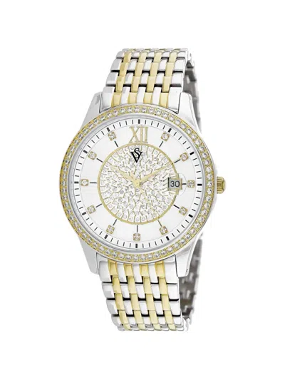 Christian Van Sant 40mm Carla Watch In White