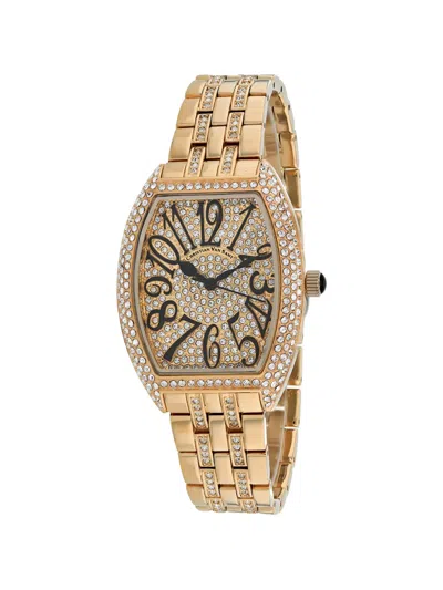Christian Van Sant 46mm Embellished Watch In Gold