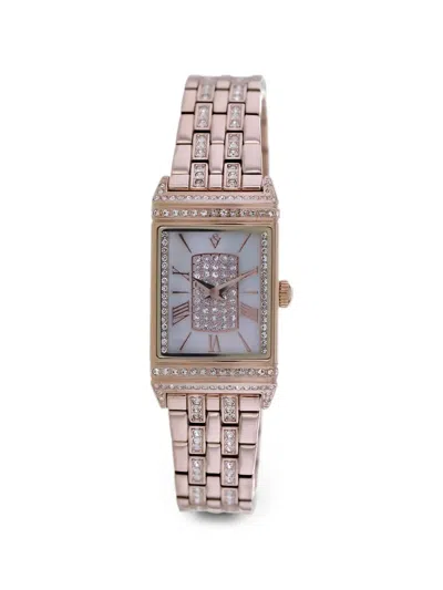 Christian Van Sant Amara 34mm Crystal-embellished Watch In Pink