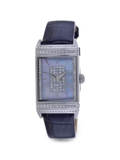 Christian Van Sant Amara Crystal-embellished 34mm Watch In Blue