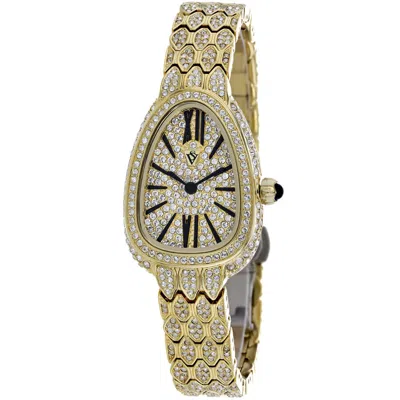 Christian Van Sant Bella Gold-tone Dial Ladies Watch Cv4601 In Black / Gold / Gold Tone / Yellow