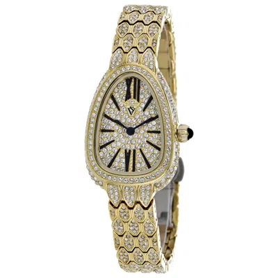 Christian Van Sant Bella Crystal-embellished 25mm Watch In Gold
