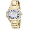 Christian Van Sant Bianca Quartz White Dial Ladies Watch Cv1833 In Gold Tone / Mother Of Pearl / White / Yellow