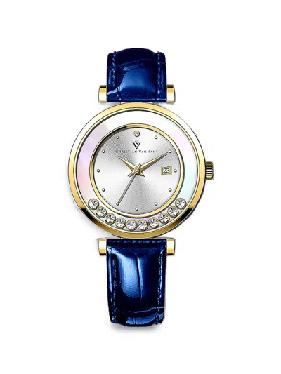 Christian Van Sant Bria 40mm Watch In Blue