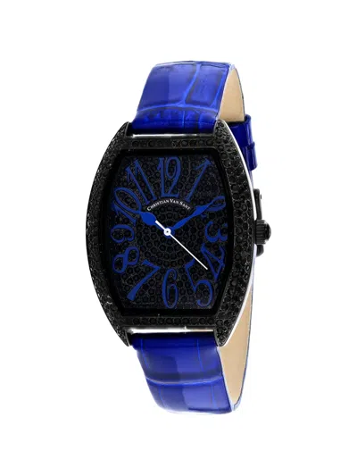 Christian Van Sant Elegant 41mm Watch In Blue