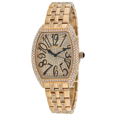 Christian Van Sant 46mm Embellished Watch In Gold