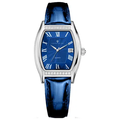 Christian Van Sant Gemma Crystal-embellished 34mm Watch In Orange