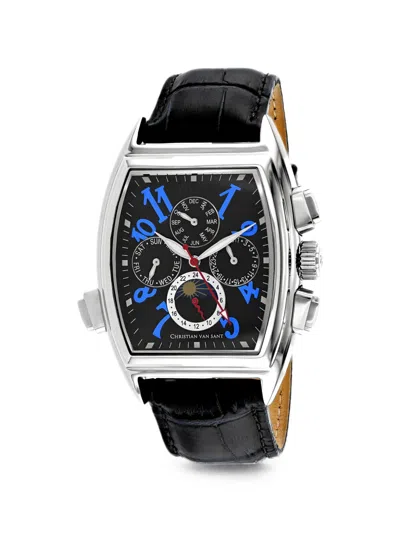 Christian Van Sant Grandeur 45mm Watch In Pattern