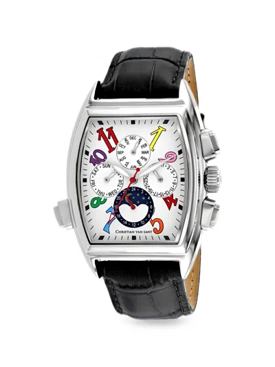 Christian Van Sant Grandeur 45mm Watch In Black